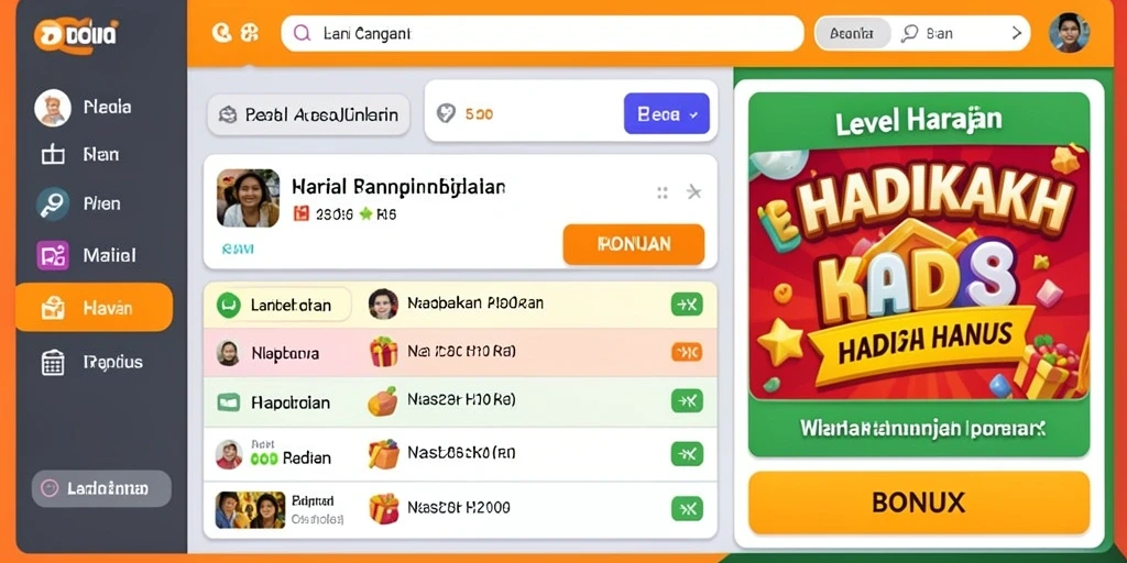 Tampilan antarmuka yang user-friendly dan menarik.