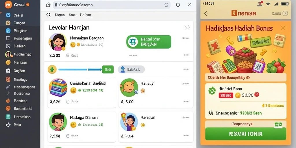 Tampilan antarmuka yang menarik dan mudah digunakan.