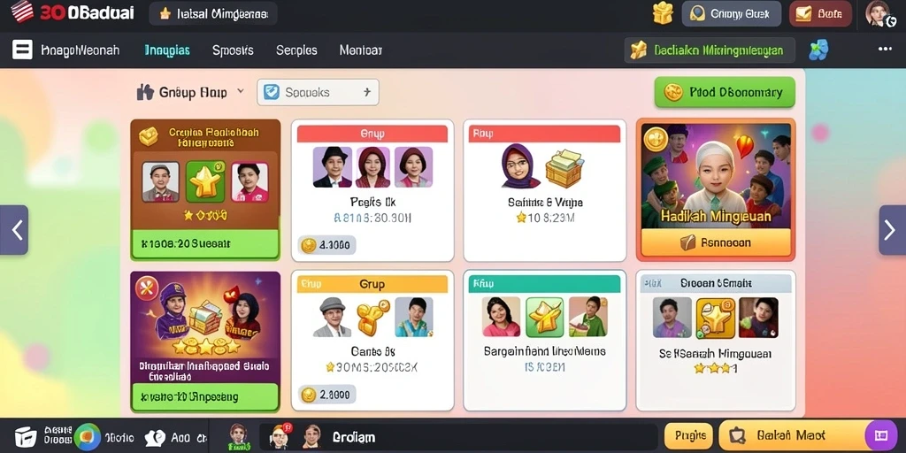 Tampilan awal aplikasi LUCKYDF yang menarik dan user-friendly.