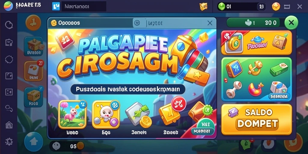 Tampilan awal game ORMASTOTO dengan desain menarik.