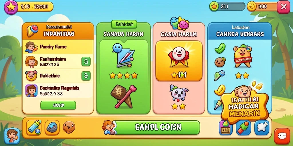 Tampilan antarmuka yang menarik dan mudah digunakan.
