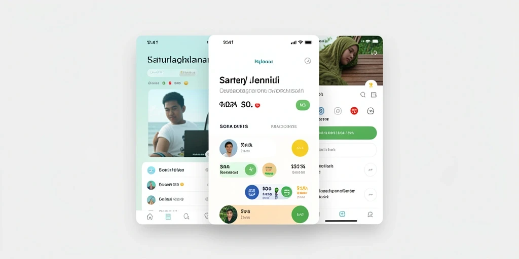 Screenshot menunjukkan tampilan antarmuka pengguna yang sederhana dan menarik.